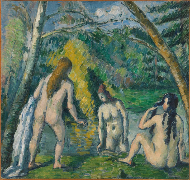Trzy kąpiące się - Paul Cézanne