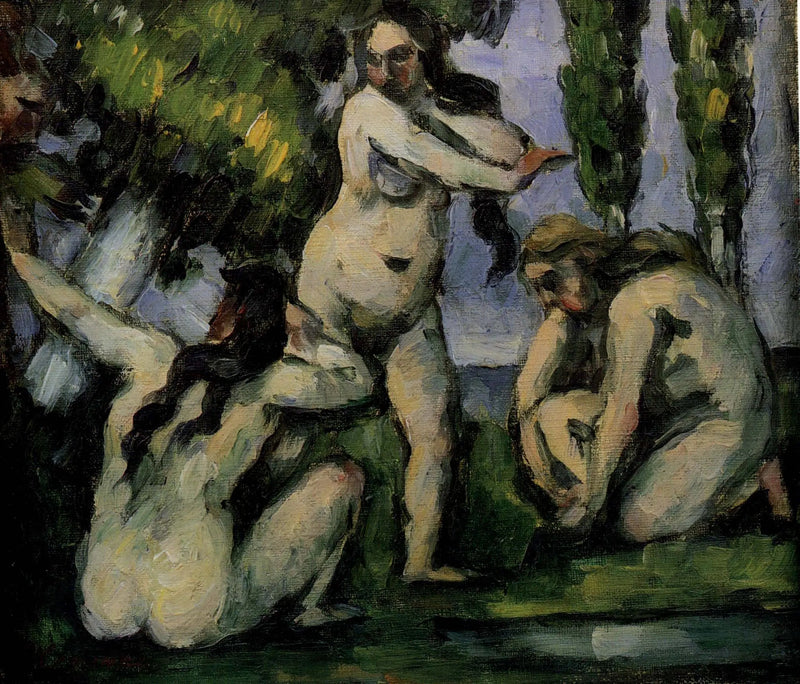 Trzy kąpiące się - Paul Cézanne