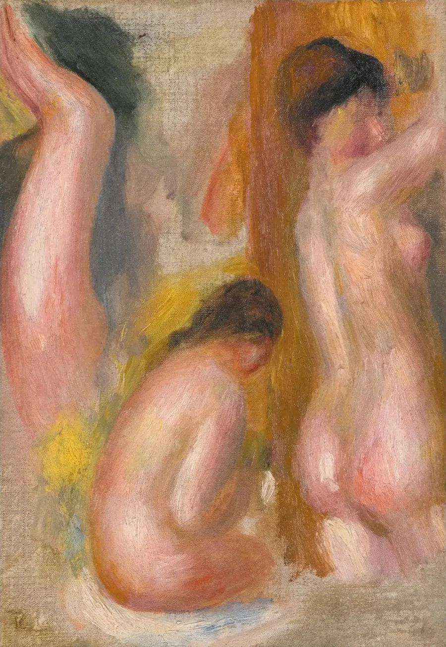 Trzy kąpiące się - Pierre-Auguste Renoir