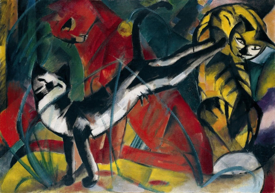 Trzy koty - Franz Marc