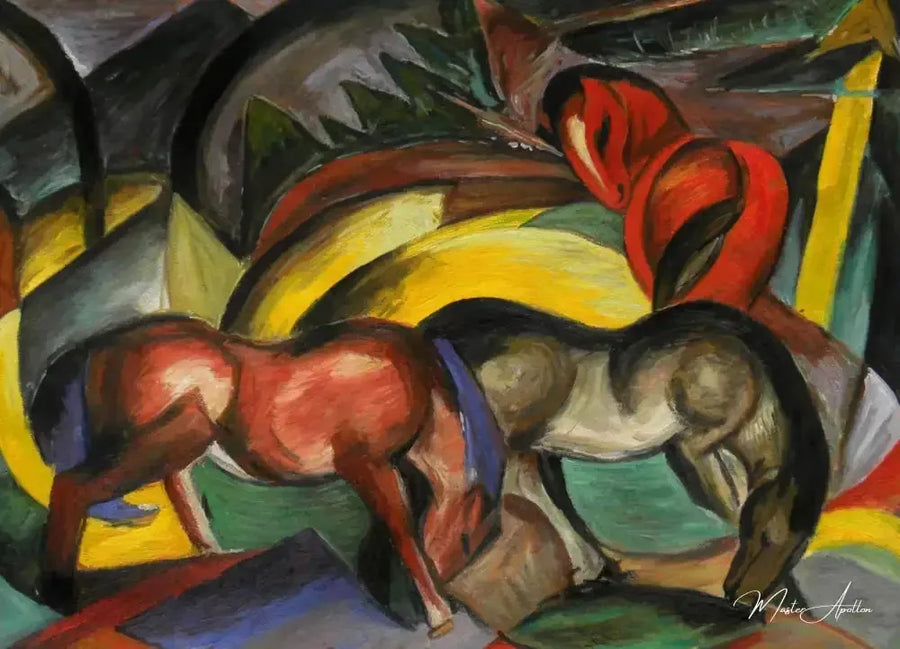 Trzy konie I - Franz Marc