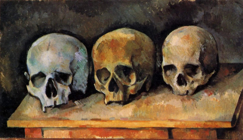 Trzy czaszki - Paul Cézanne