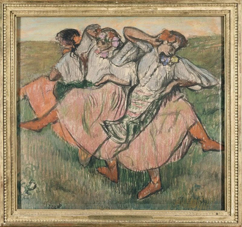 Trzej rosyjscy tancerze - Edgar Degas