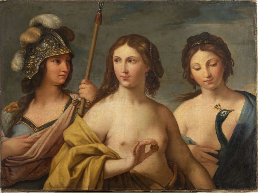Troje bogiń (Minerwa, Wenus i Junona). - Simon Vouet
