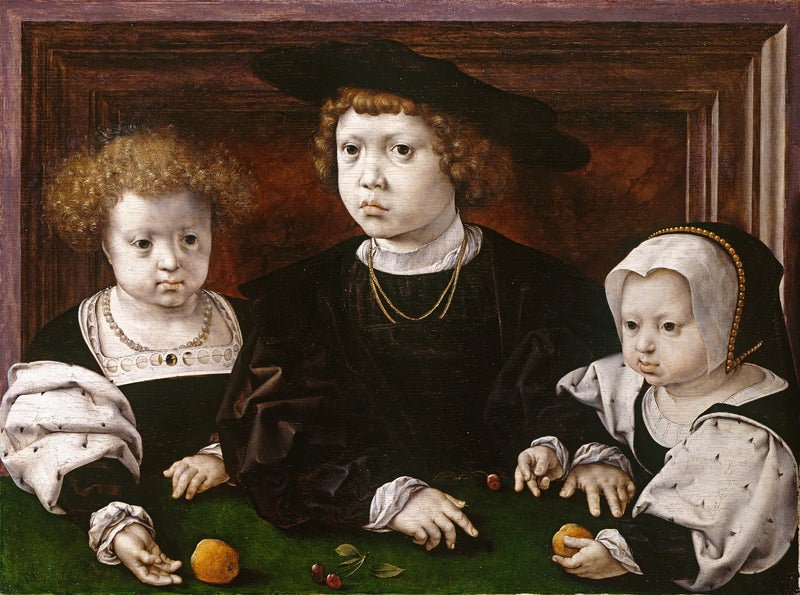 Troje dzieci króla Christiana II Danii - Jan Gossaert