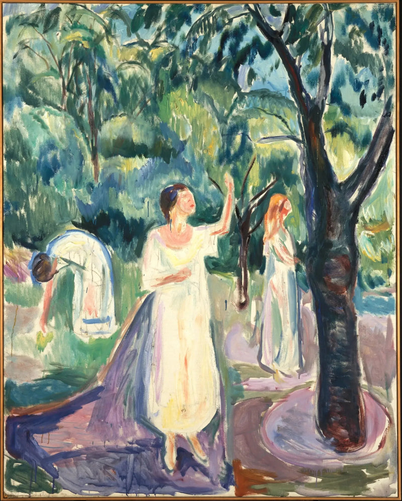 Trzy kobiety w ogrodzie - Edvard Munch