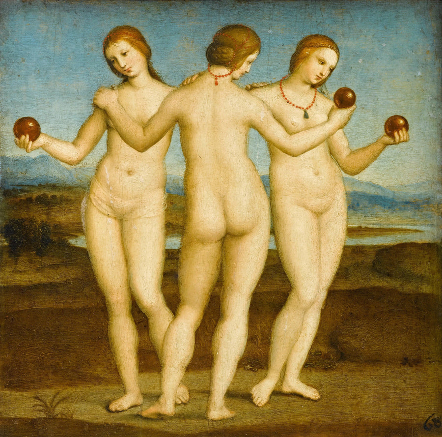 Les Trois Grâces, vers 1504-1505, Raphaël
