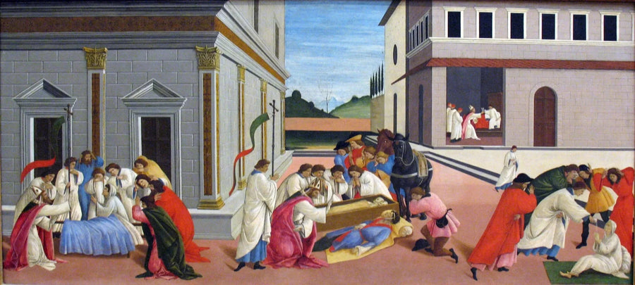 Trzy cuda św. Zenobiusza - Sandro Botticelli