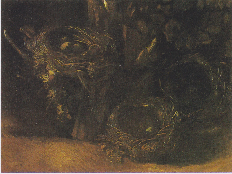 Martwa natura z trzema gniazdami ptaków - Vincent van Gogh