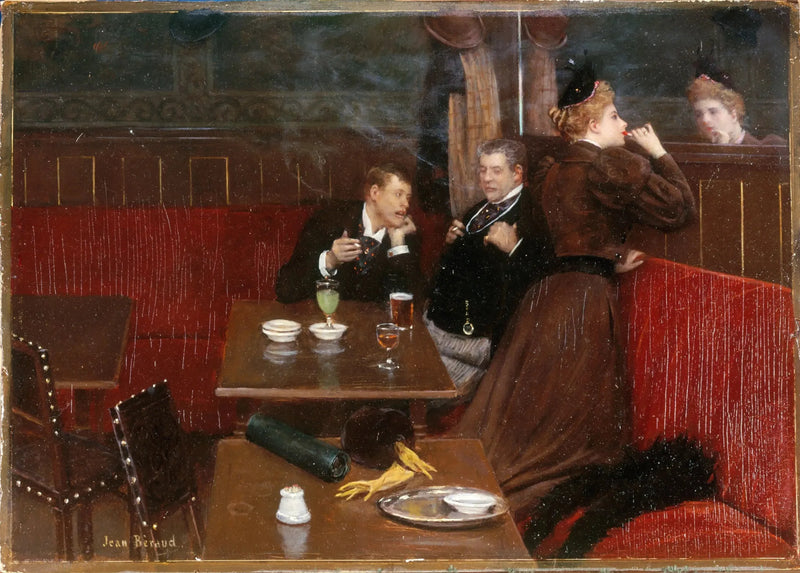 Trzy postacie w kawiarni - Jean Béraud