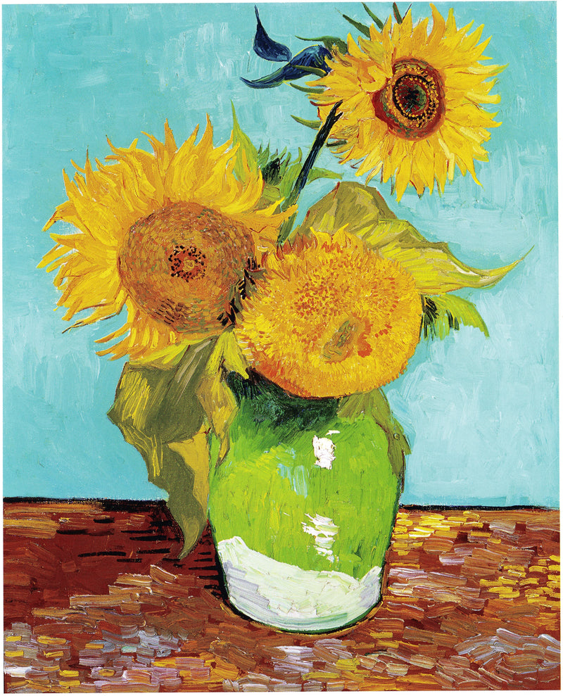 Trzy słoneczniki w wazonie - Vincent van Gogh