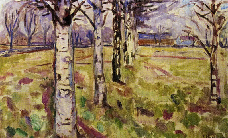 Pnie brzozowe - Edvard Munch