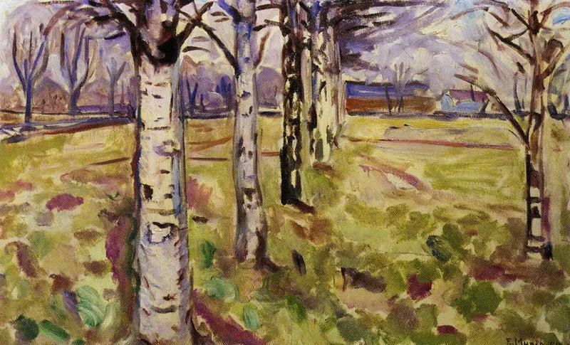 Pnie brzozowe - Edvard Munch