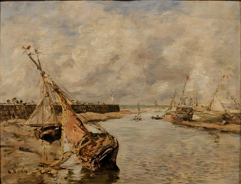 Trouville-Deauville – Niski stan wody - Eugène Boudin