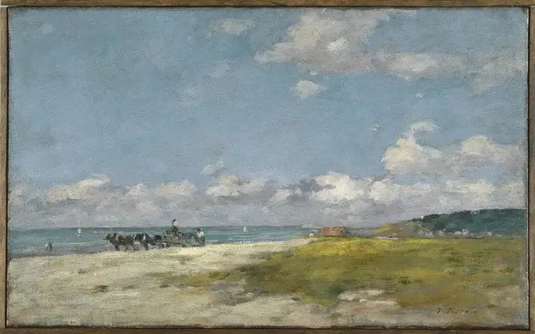 Trouville, Plaża - Eugène Boudin