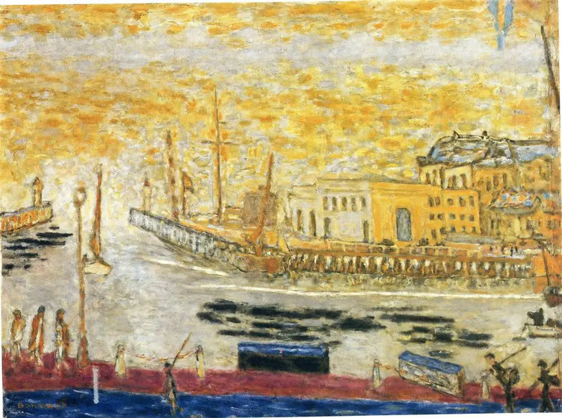 Trouville, wyjście z portu - Pierre Bonnard