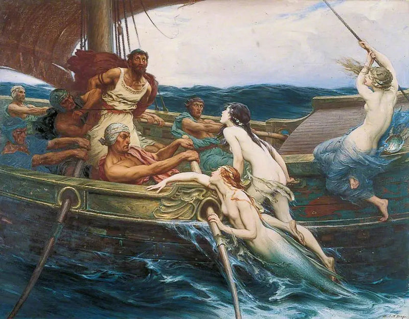 Ulisses i syreny - Herbert Draper