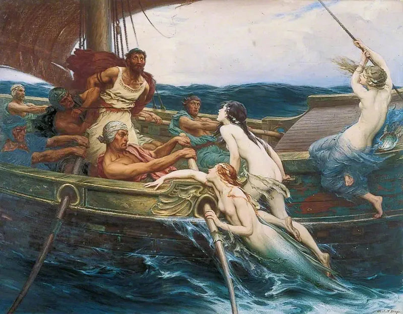 Ulisses i syreny - Herbert Draper
