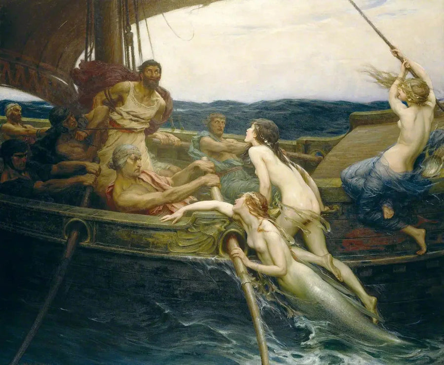 Ulisses i syreny - Herbert Draper