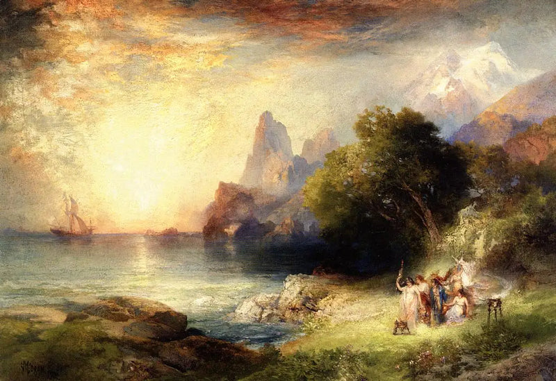 Ulysse i syreny - Thomas Moran
