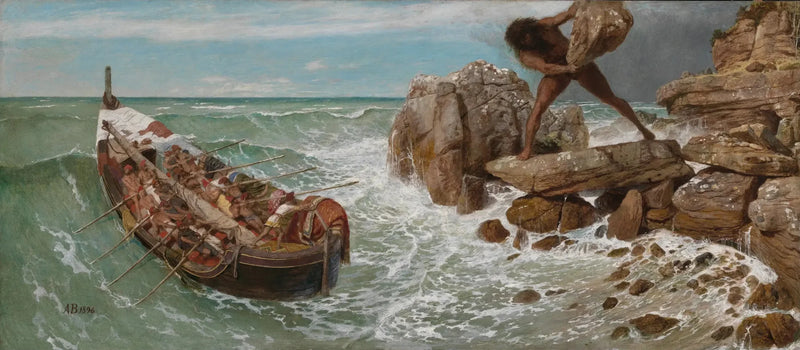 Ulysse i Polifem - Arnold Böcklin