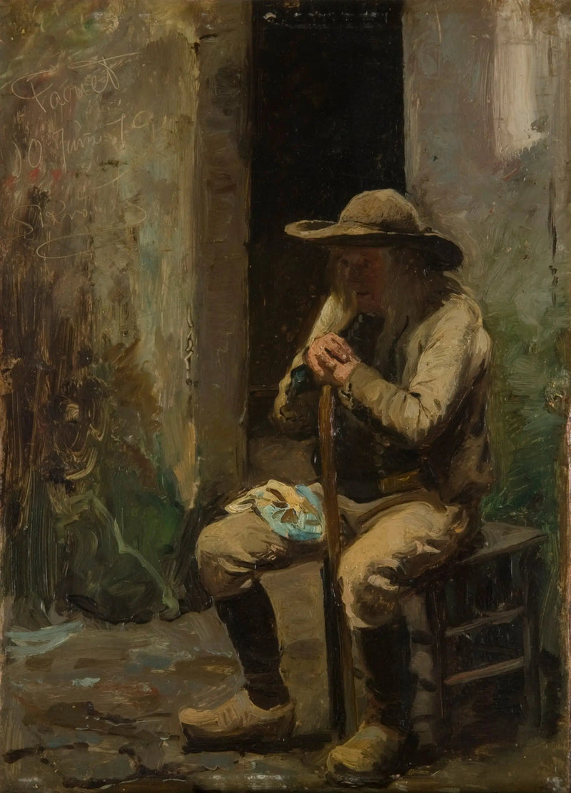 Rolnik z Faouet siedzący - Peder Severin Krøyer