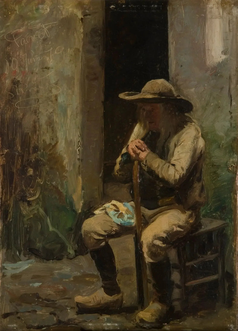 Rolnik z Faouet siedzący - Peder Severin Krøyer