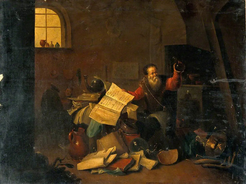 Alchemik w swoim laboratorium - David Teniers Młodszy