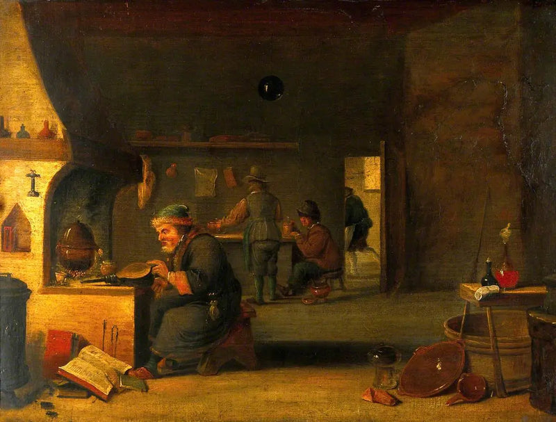 Alchemik w swoim laboratorium - David Teniers Młodszy