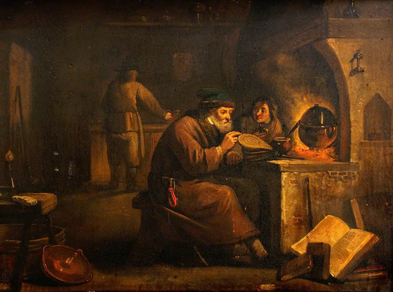 Alchemik w swoim laboratorium - David Teniers Młodszy