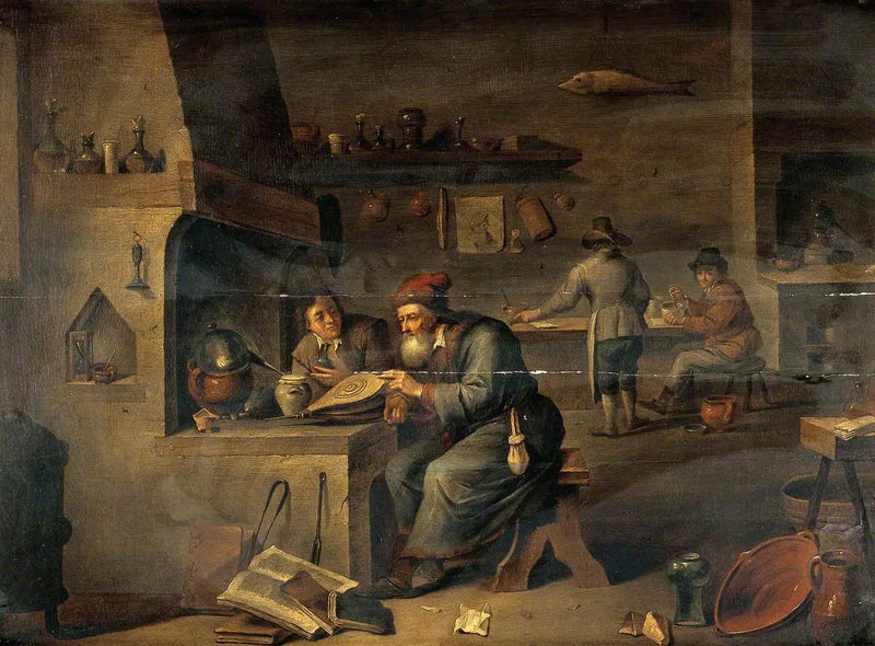 Alchemik w swoim laboratorium - David Teniers Młodszy