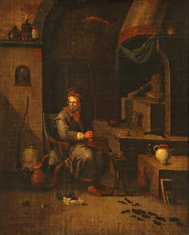 Alchemik w swoim laboratorium - David Teniers Młodszy