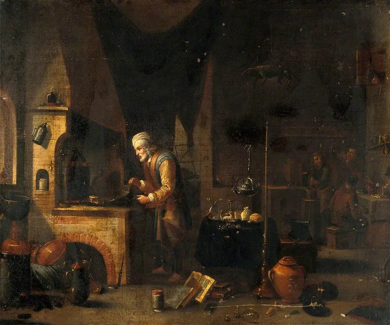 Alchemik w swoim laboratorium - David Teniers Młodszy