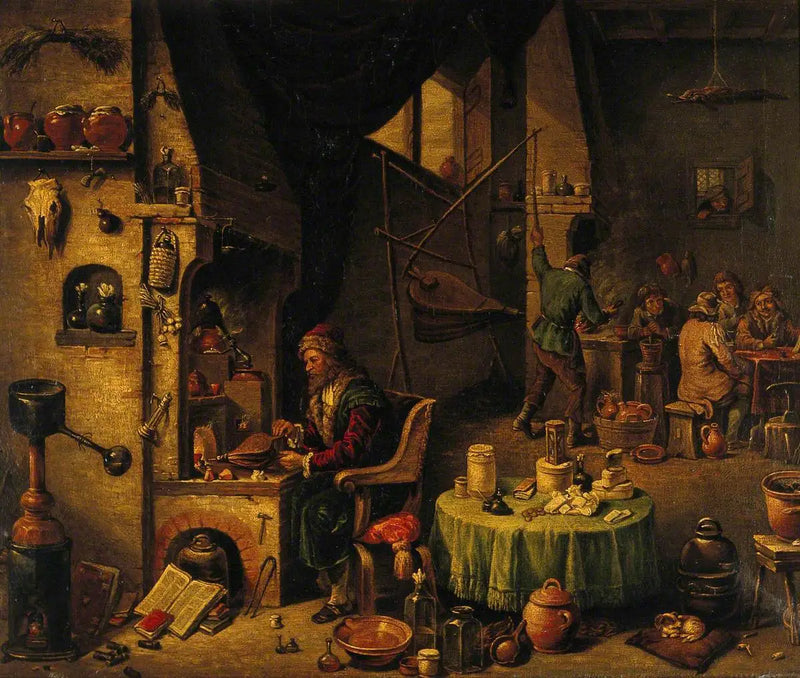 Alchemik w swoim laboratorium - David Teniers Młodszy