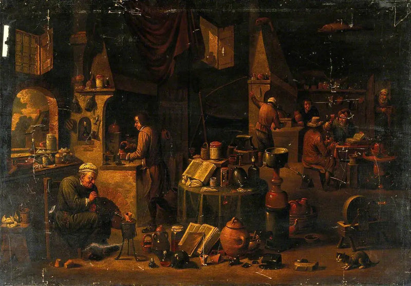Alchemik w swoim laboratorium - David Teniers Młodszy