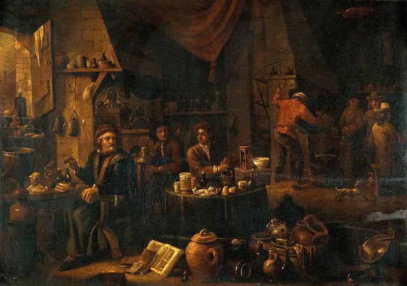 Alchemik w swoim laboratorium - David Teniers Młodszy