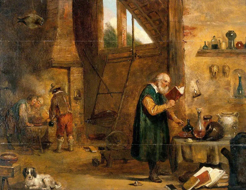 Alchemik w swoim laboratorium - David Teniers Młodszy