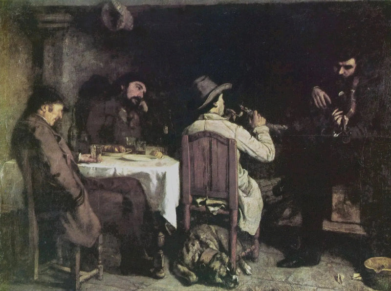 Popołudnie w Ornans - Gustave Courbet