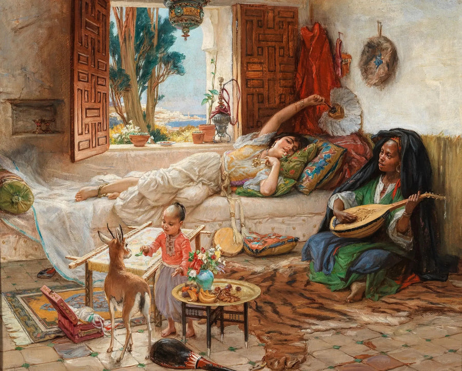 Popołudnie w Algierze - Frederick Arthur Bridgman