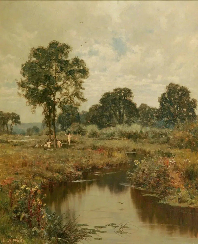 Popołudnie w sierpniu, Woolhampton, Berkshire - Edward Wilkins Waite
