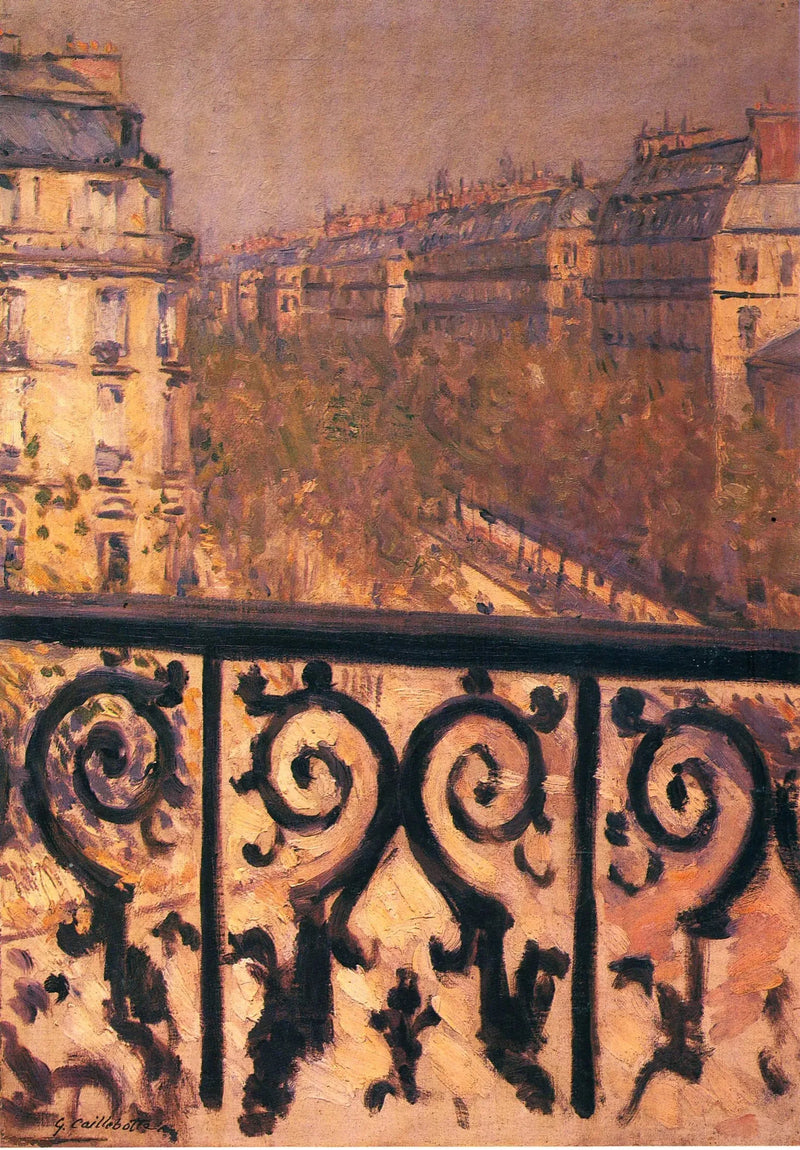 Balkon w Paryżu - Gustave Caillebotte