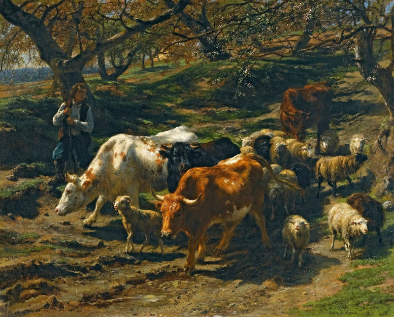 Pasterz ze swoim stadem - Rosa Bonheur