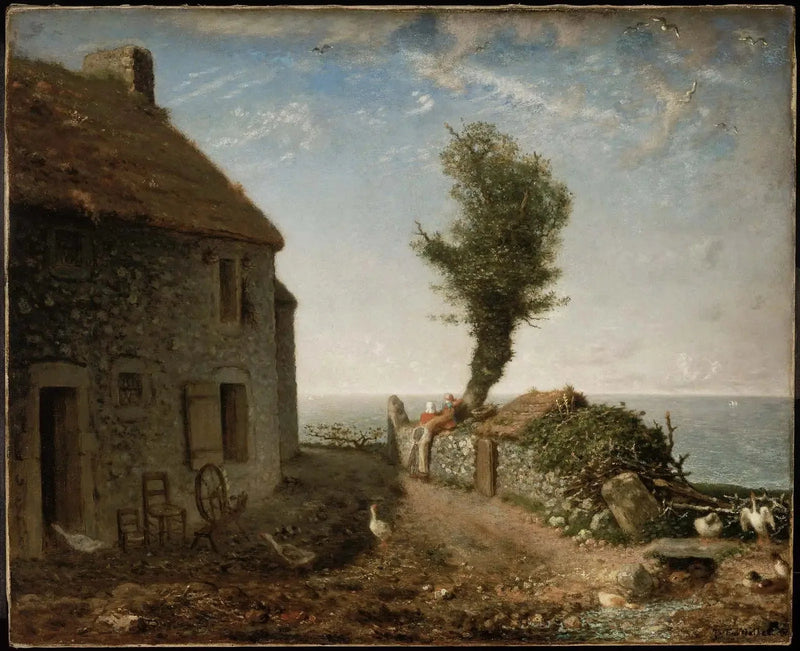 Kawałek wioski Gréville - Jean-François Millet