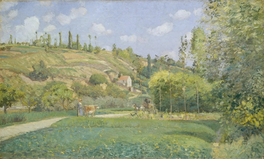 Bouvier w Valhermeil, Auvers-sur-Oise - Camille Pissarro