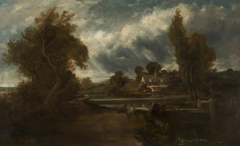 Zamek na rzece Stour - John Constable