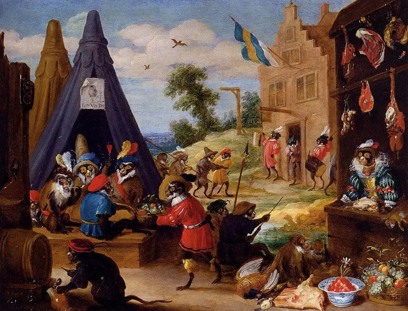 Obóz małp - David Teniers Młodszy