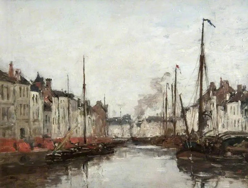 Holenderski kanał - Eugène Boudin