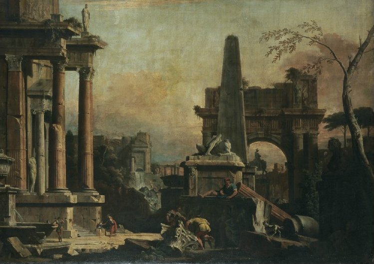 Capriccio klasycznej Rzymu - Sebastiano Ricci
