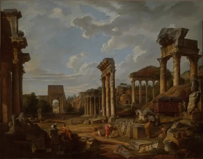 Kaprys forum rzymskiego - Giovanni Paolo Panini