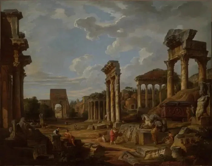 Kaprys forum rzymskiego - Giovanni Paolo Panini